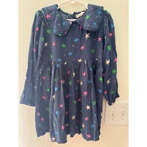 Tucker and Tate Navy dress with multicolored star with peter pan collar / 4T